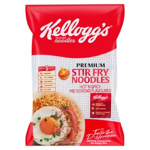Kellogg's Hot n Spicy Mie Goreng Flavoured Premium Stir Fry Noodles 5 x 80g